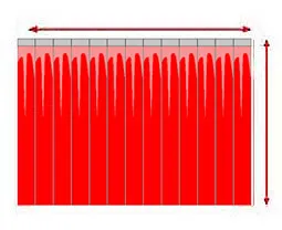 Made to measure welding PVC strip curtains